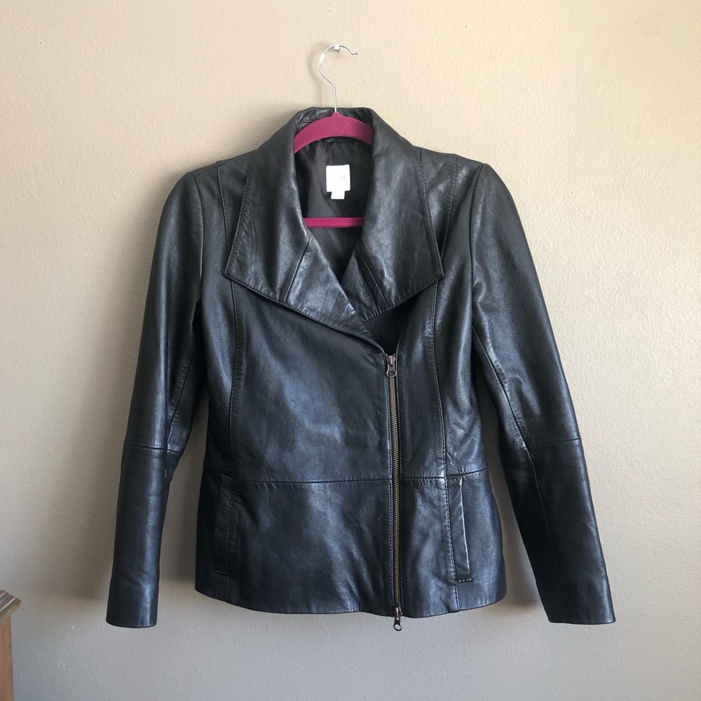 J.jill moto leather jacket